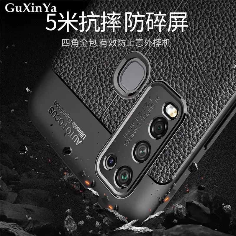Для Oppo A5 2020 чехол для телефона Роскошный Кожаный противоударный ТПУ защитный A9