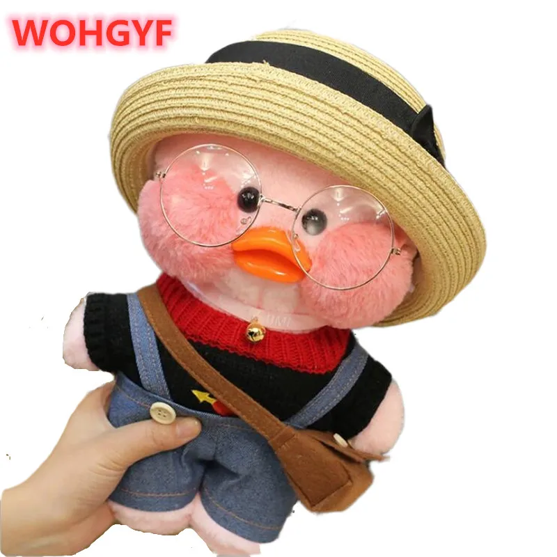 30 см Kawaii LaLafanfan плюшевая игрушка кафе утка мультфильм Милая Утка Мягкая кукла