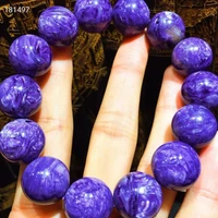 natural purple charoite gemstone bracelet 16mm charm round beads from russia fashion stone for women men aaaaa