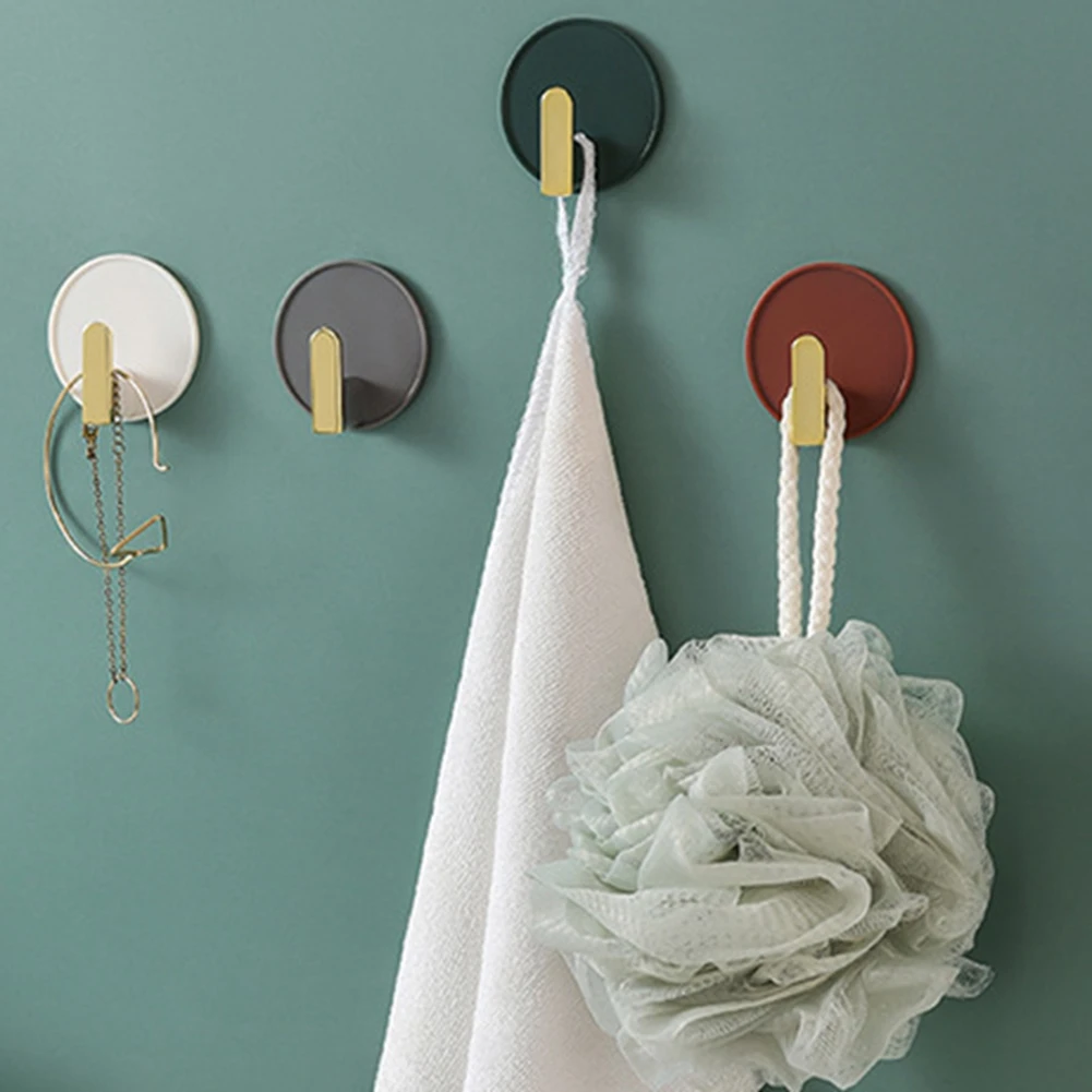 

4 шт. многоцелевой Пластик набор крючков для стены Вешалки держатель штепсельной вилки дома Кухня Ванная комната самоклеящиеся крюк для хра...