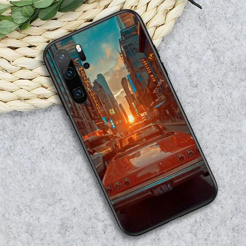 

Retro cool car outline Phone Case For Huawei honor Mate P 10 20 30 40 i 9 8 pro x Lite smart 2019 nova 5t luxury funda coque
