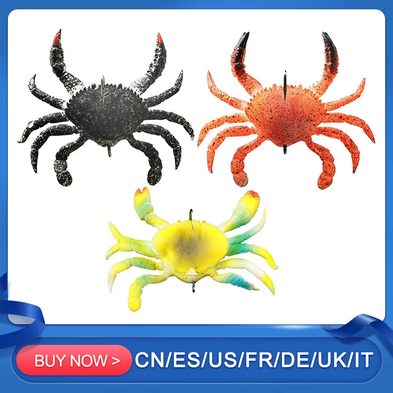 Smash приманки в виде краба реалистичные TPE рыболовная приманка для морской воды
