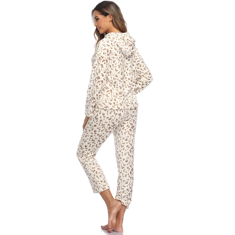 Женские осенние флисовые пижамные комплекты студенческие пижамы одного размера