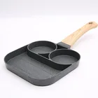 Сковорода с четырьмя отверстиями, утолщенная, сковорода для омлета антипригарная, для яиц, блинов, стейков, приготовления яиц, ветчины, посуда для приготовления завтрака