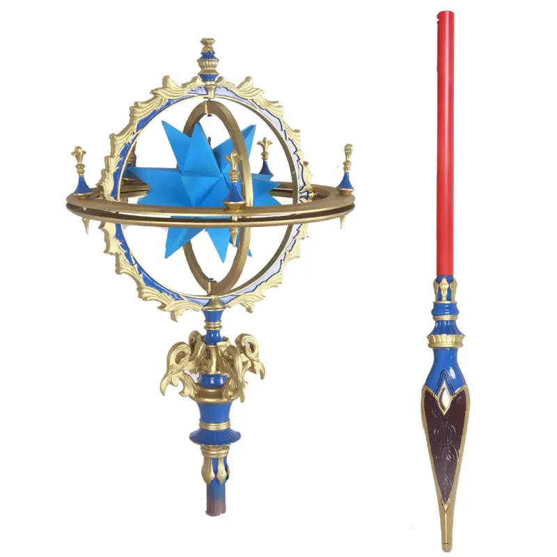

2021 Hot Game Fate/Grand Order FGO Leonardo da Vinci Staff Cosplay Props Weapons for Halloween Carnival Christmas Fancy Party