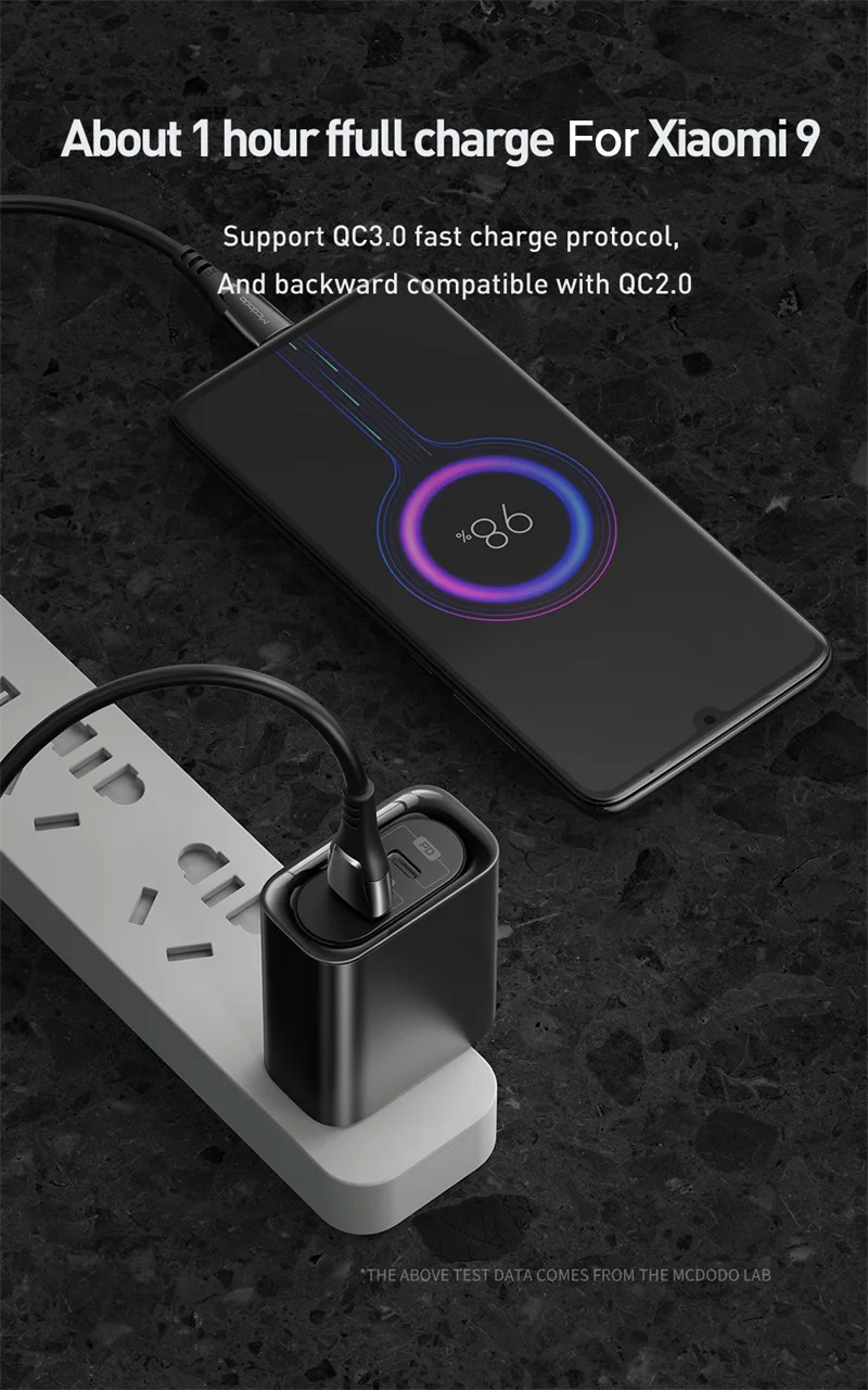 Mcdodo 30 Вт PD USB Зарядное устройство Quick Charge 3,0 Для Xiaomi mi9 samsung S10 huawei Supercharge зарядки для iPhone 11 Pro Xs Max iPad