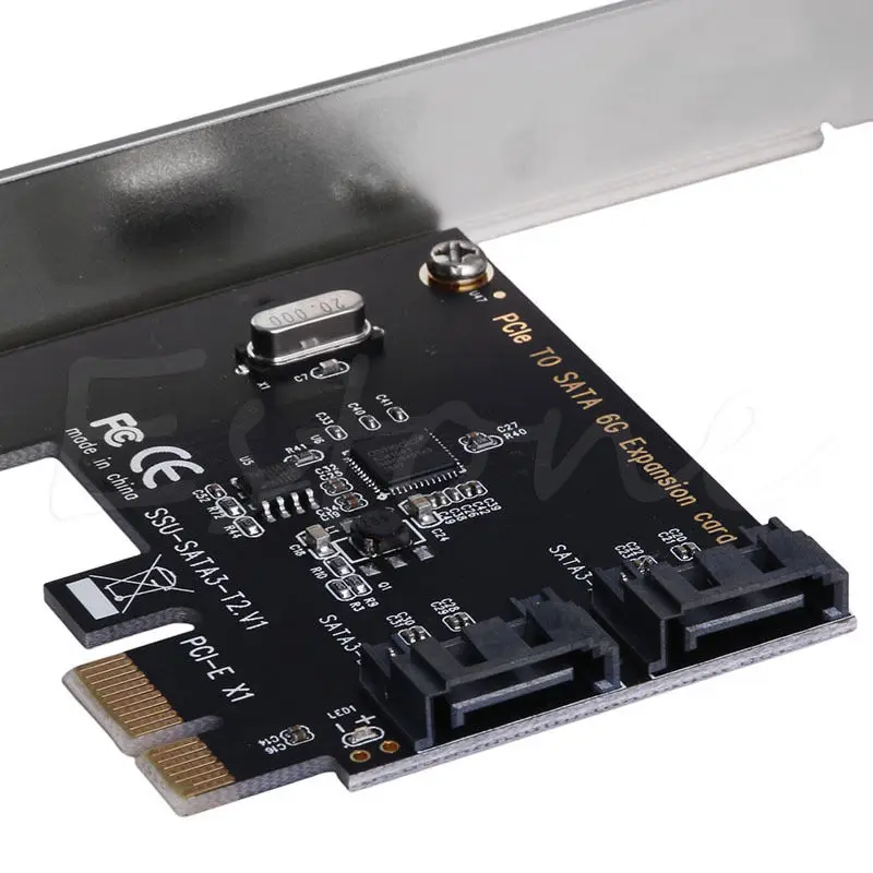 6G PCIe PCI Express на SATA3.0 2-портовый адаптер контроллера расширения SATA III | Компьютеры и