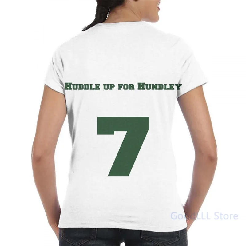 Huddle up для Hundley-большая Мужская футболка женщин с принтом модная девочек топы