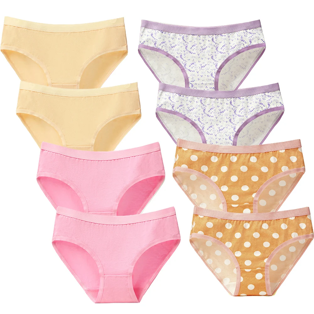 NK26-8pcs-4 8 шт./лот, женские хлопковые трусы, нижнее белье, сексуальные трусики с принтом, дышащие женские трусы, женское нижнее белье размера плюс 3XL - Цвет: NK26-8pcs-4