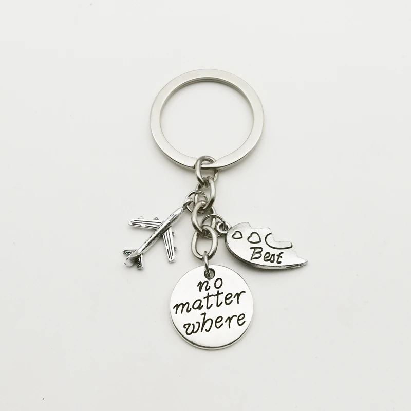 Брелок для ключей пар пара креативных подарок путешественнику мини-модель