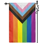 Баннеры с яркими широкими полосками для геев, ЛГБТ, Филадельфия