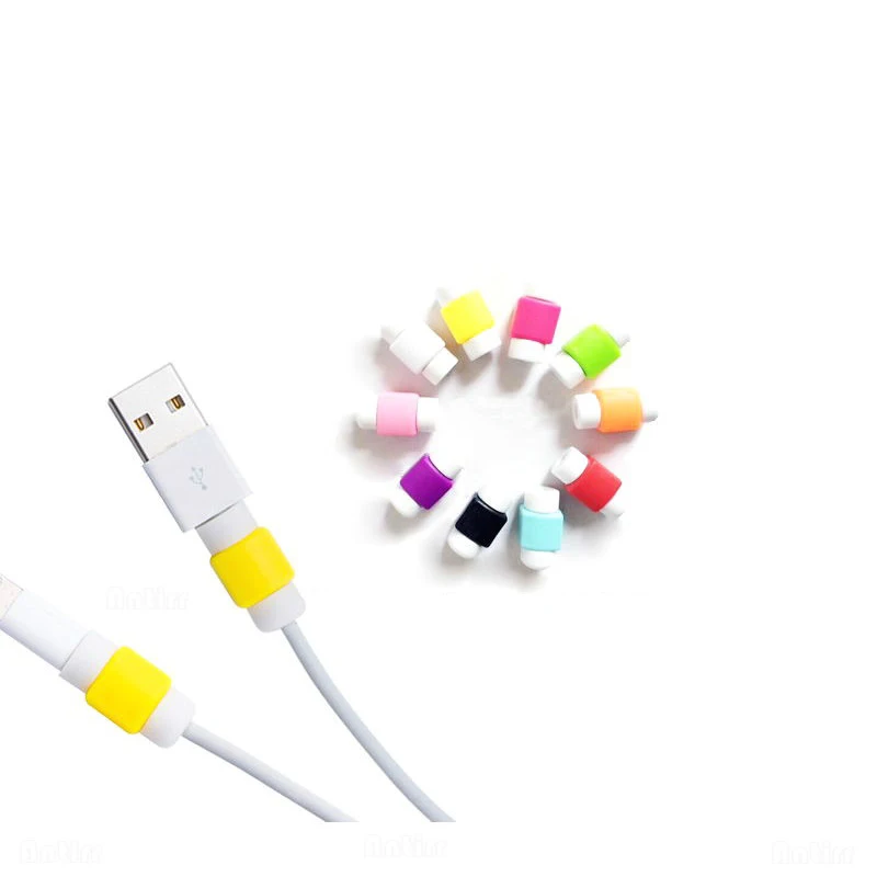 Silicone USB Cable Protector Earphone Wire Cord Protection Cover Data Charger line Protective Sleeve For Apple iphone Samsung |