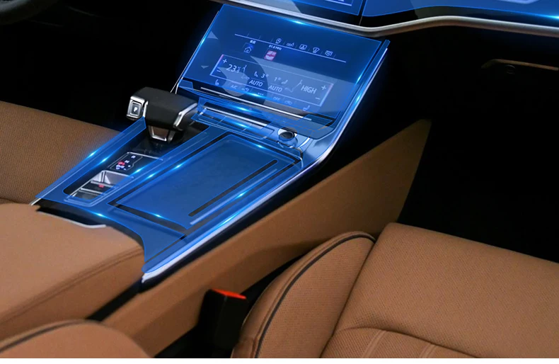 Наклейка для Audi A6L A6 C8 2018 2019 2020 Центрального управления защитная пленка Дисплей