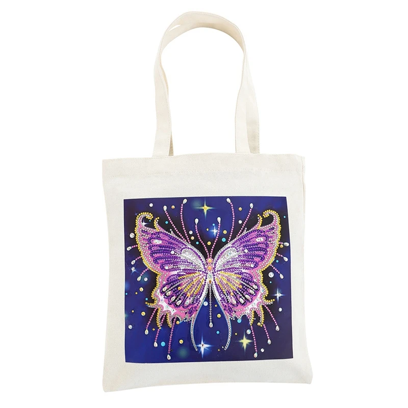 

Diamond DIY Eco-Friendly Graffiti Canvas Bag Hand Painting Material Gift Home Organizer