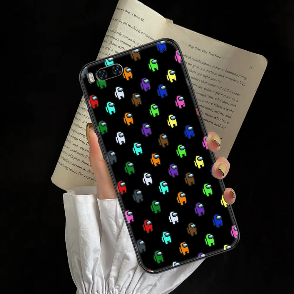 

AmongS Game us Phone case For Xiaomi Mi Max Note 3 A2 A3 8 9 9T 10 Lite Pro Ultra black fashion waterproof soft shell luxury