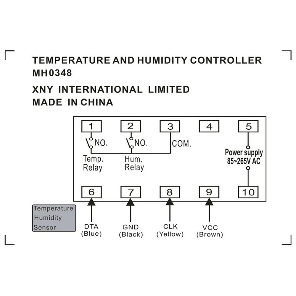 

MH0348 Digital Intelligent Temperature And Humidity Controller Is Used For Humidification And Dehumidification Of Incubators