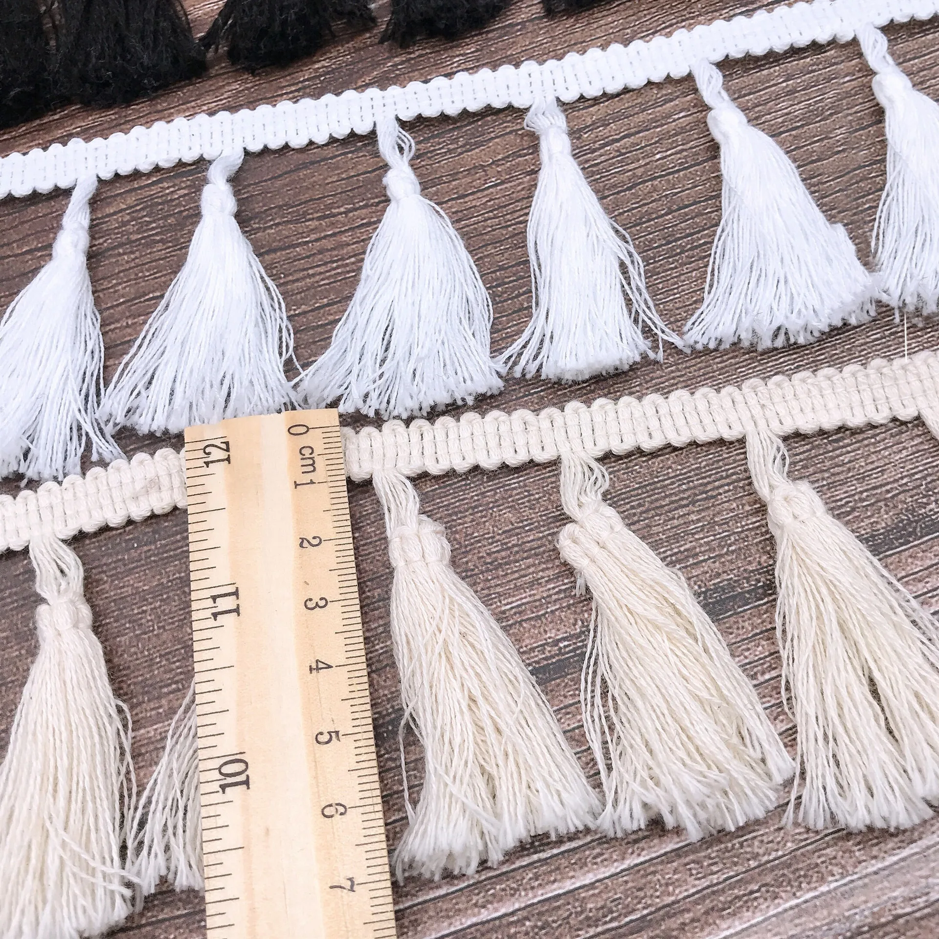 3 стая хлопчатобумажная ткань плетеная кружевная лента винтажная кисточка