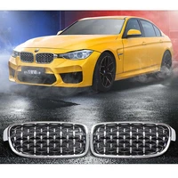 car chrome meteor style front grille cover frame fit for bmw f30 f35 series 3 2013 2018