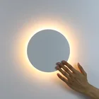 Современный светодиодный настенный светильник с сенсорным выключателем, прикроватный круглый настенный светильник для спальни, светильник для внутренней лестницы, светильник 2021