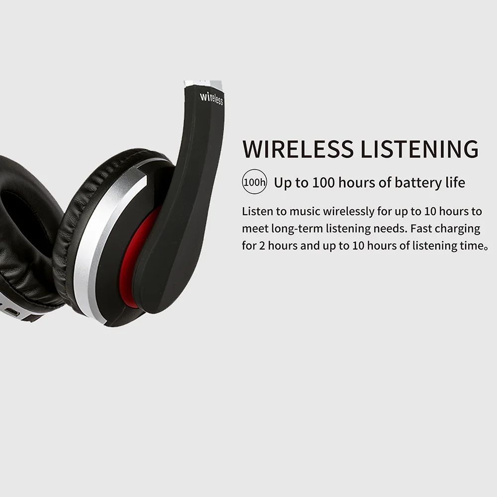 Беспроводные Bluetooth наушники MH7 складная стереогарнитура игровые с микрофоном и