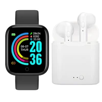 vip link y68 smart watch and i7s wireless bluetooth earphones set