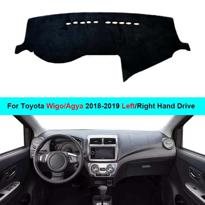 

2 Layer Car Dashboard Cover Dash Mat Carpet For Toyota Wigo Agya 2018 2019 2020 LHD RHD Rug Sunshade Dash Board Cover Auto Sun