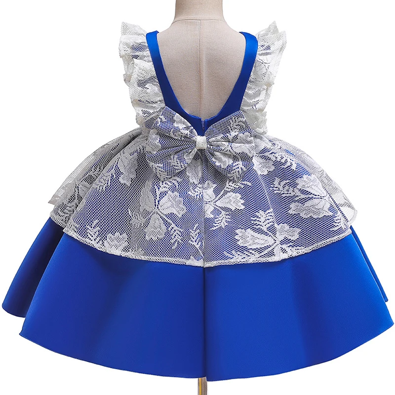 Детское кружевное платье с цветами для девочек | Детская одежда и обувь