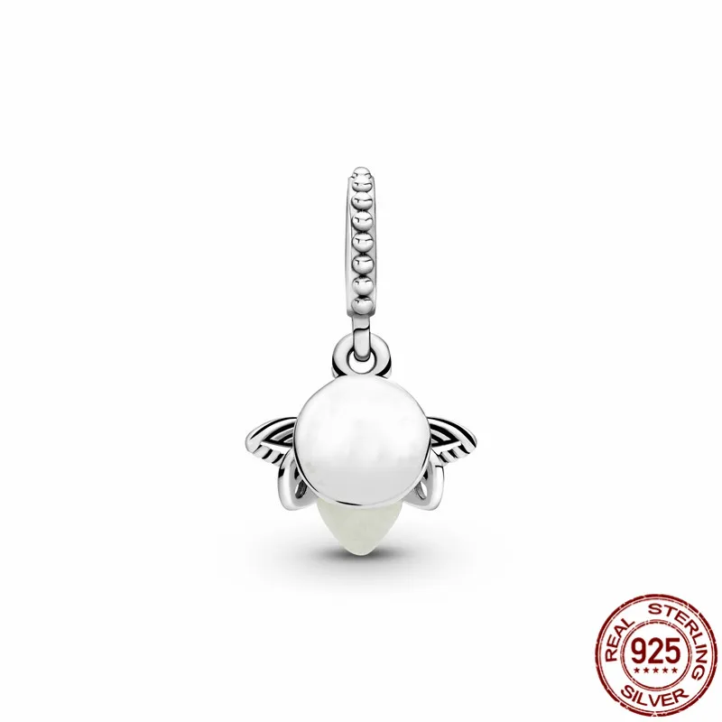 2021 новый 925 стерлингового серебра светящиеся Светлячок очаровательный подрходит