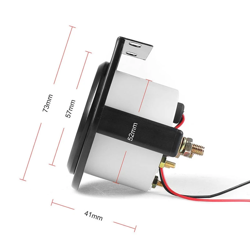 2 inch 52mm 12V White LED Pointer Car Oil Temp Temperature Gauge with Sensor Black |