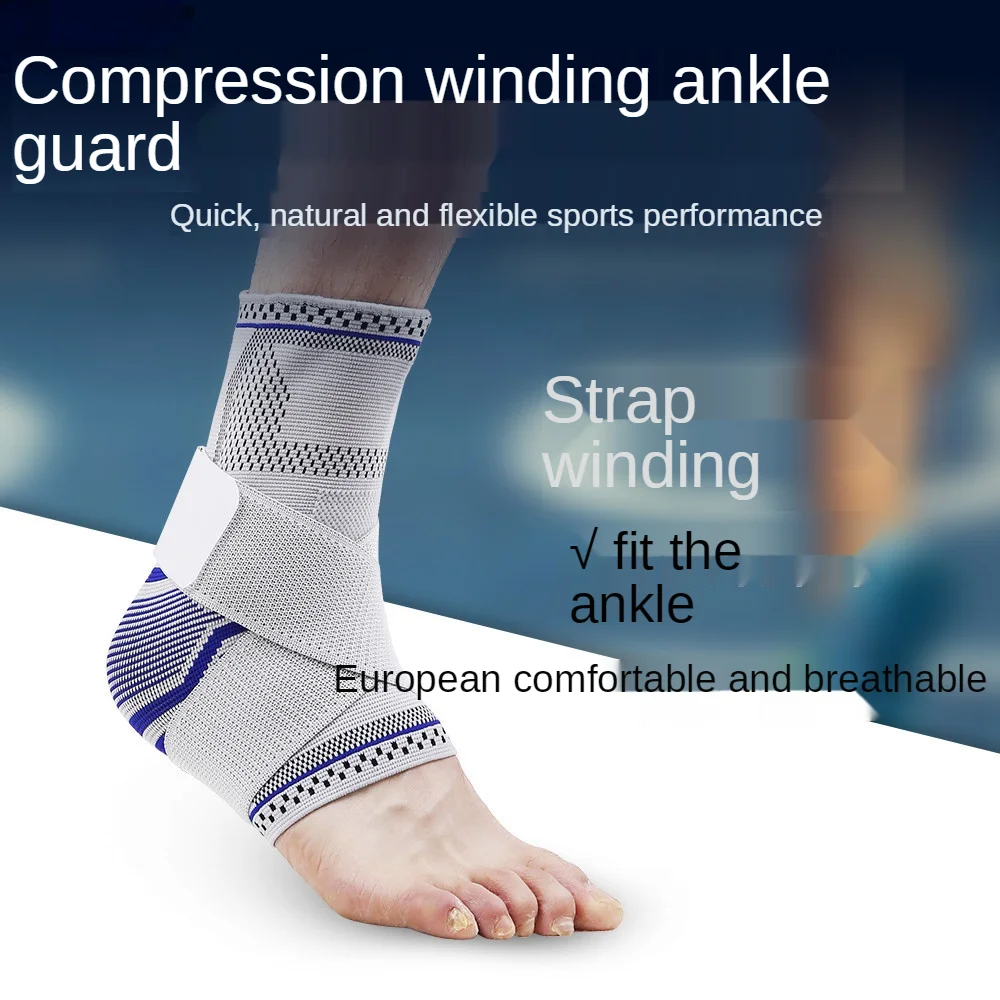 Спортивный ремешок для поддержки голеностопа компрессионный фиксированный