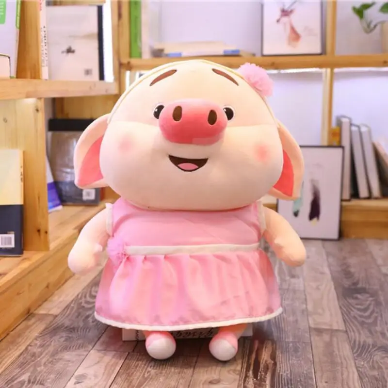 Взрывобезопасная красная креативная Милая свинка плюшевая игрушка кукла сеть