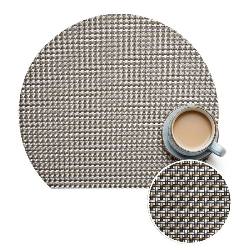 Обеденный стол круглый ПВХ салфетки термостойкая изоляционная подставка для