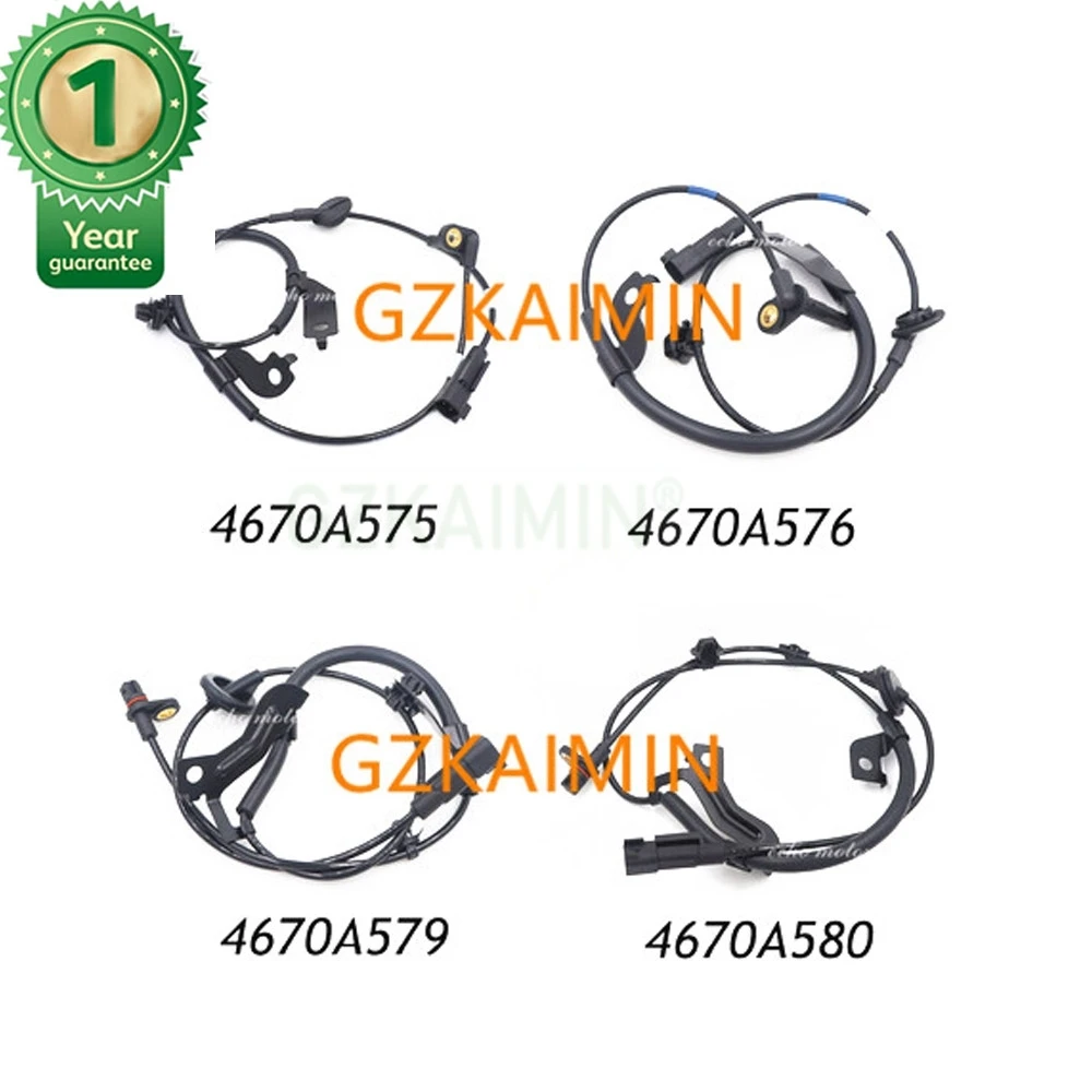 Комплект из 4 задних и передних датчиков скорости ABS для Mitsubishi Lancer Outlander 4670A576 4670A575