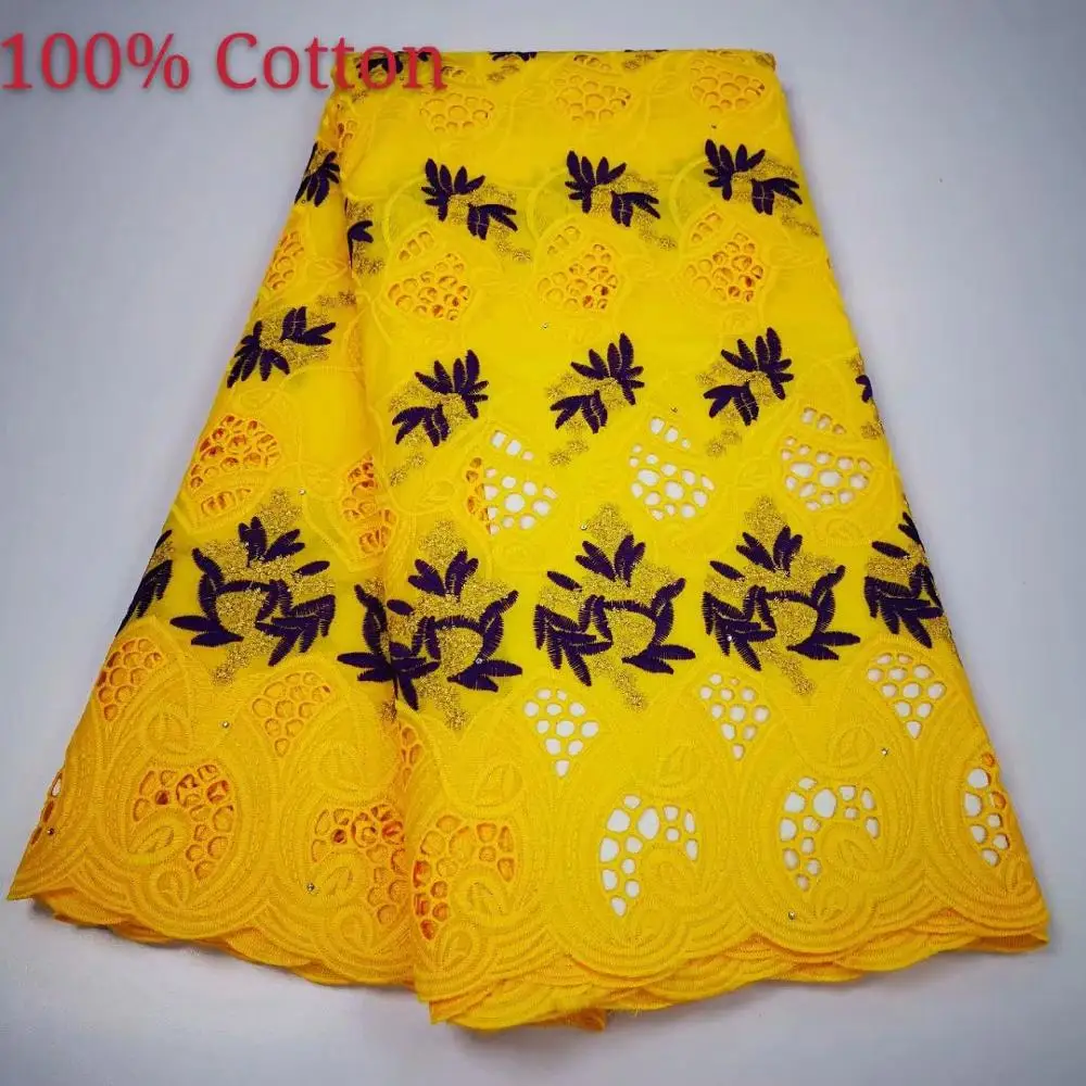 

White Popular African Swiss Lace Fabric High Quality Swiss Voile Lace In Switzerland Cotton African Dresses For Women Dress