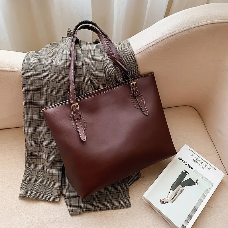 

Винтажная модная женская большая сумка-тоут, Дамская дизайнерская сумочка из высококачественной искусственной кожи на цепочке, мессенджер...