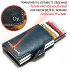 Кошелек мужской с Rfid-защитой, маленький бумажник из углеродного волокна и кожи тройного сложения, тонкий, 2020