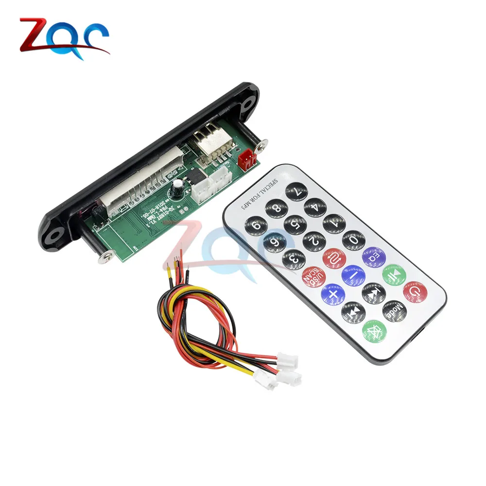 Автомобильный USB Bluetooth аудио модуль 5 в 12 В беспроводной 4 1 MP3 WMA декодер FM Aux радио |