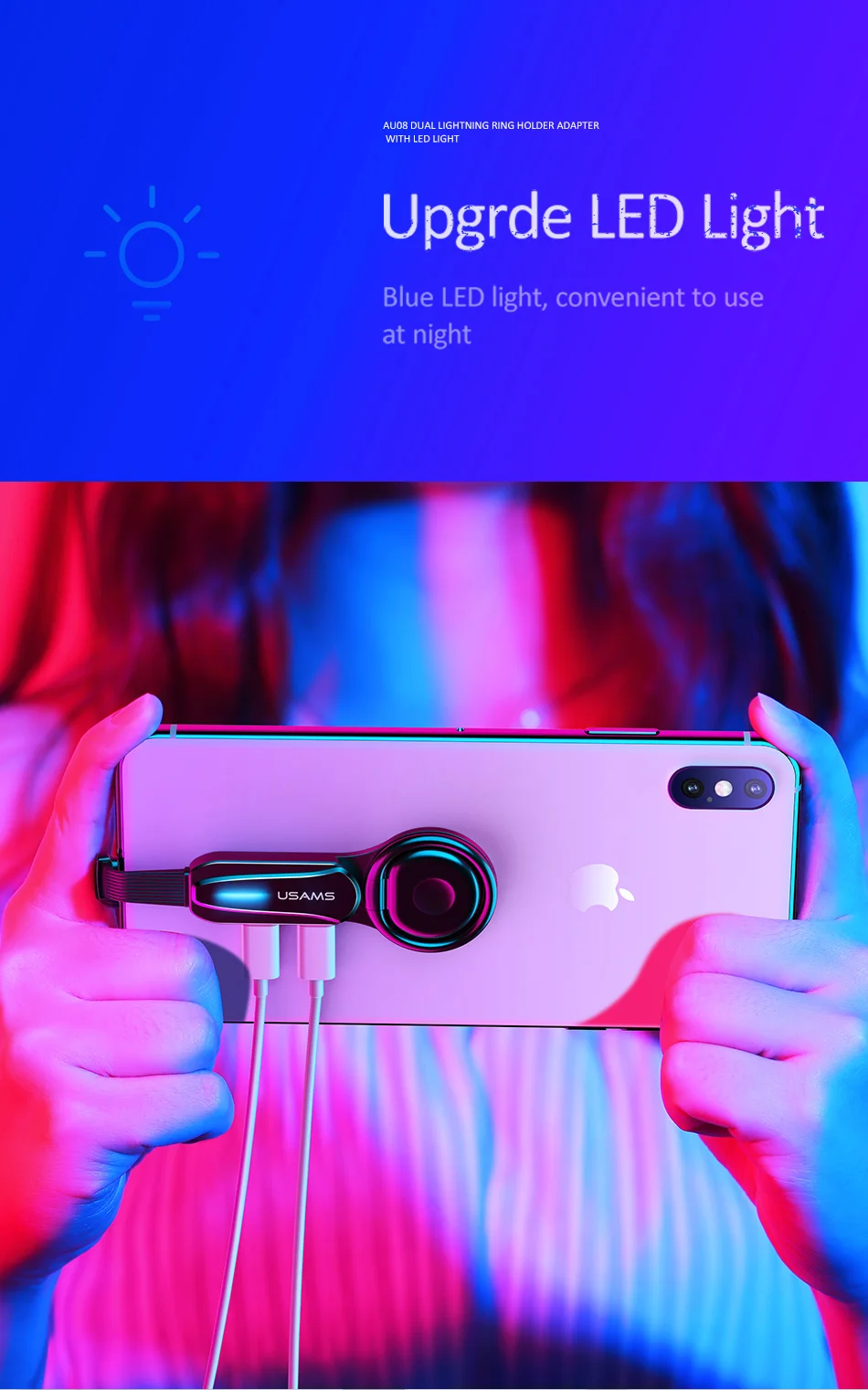 USAMS Тип C 3,5 мм Aux адаптер type-c OTG Аудио адаптер для samsung S10 S9 USB C к type C двойной QC PD 3,0 адаптер быстрой зарядки