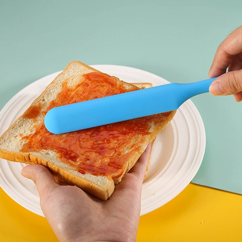 Силиконовая лопатка термостойкие шпатели для масла и торта гибкие антипригарные