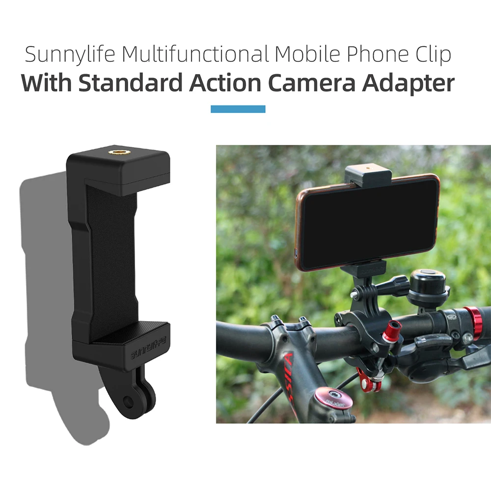 

GoPro Sports Camera Accessories Selfie Stick Mobile Phone Clip Universal Bicycle Riding Fixed Bracket