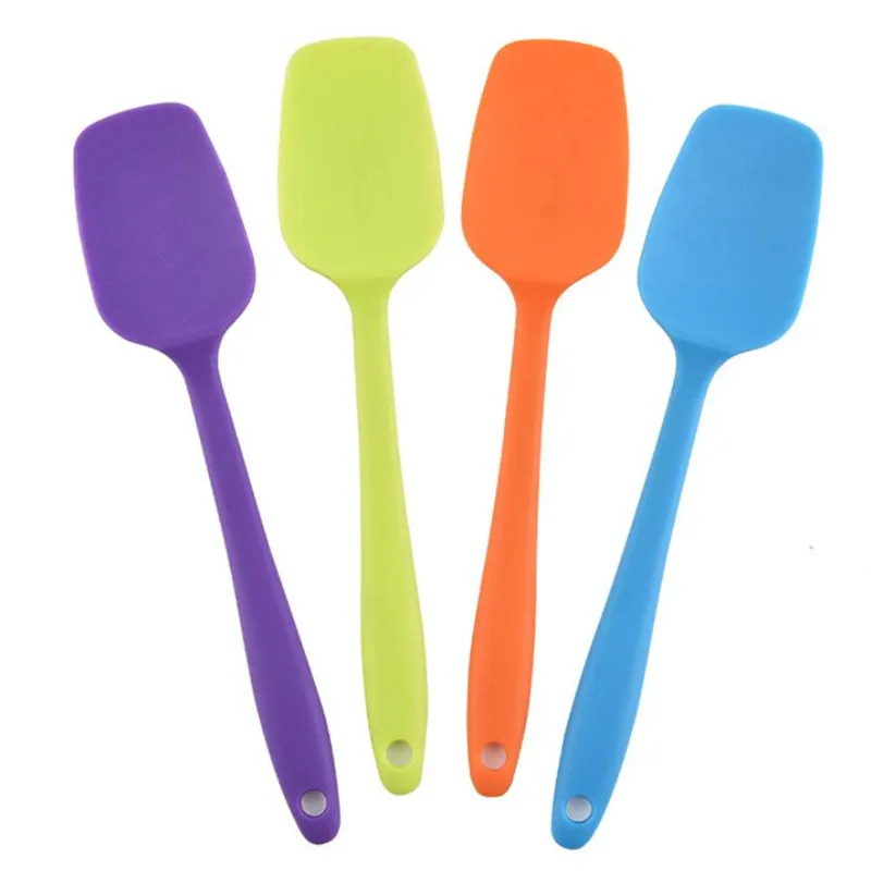 

1pcs 21cm Baking Tools For Cakes Silicone Spatula Spoon LFGB Cookie Spatulas Pastry Scraper Mixer Buttter Ice Cream Scoop