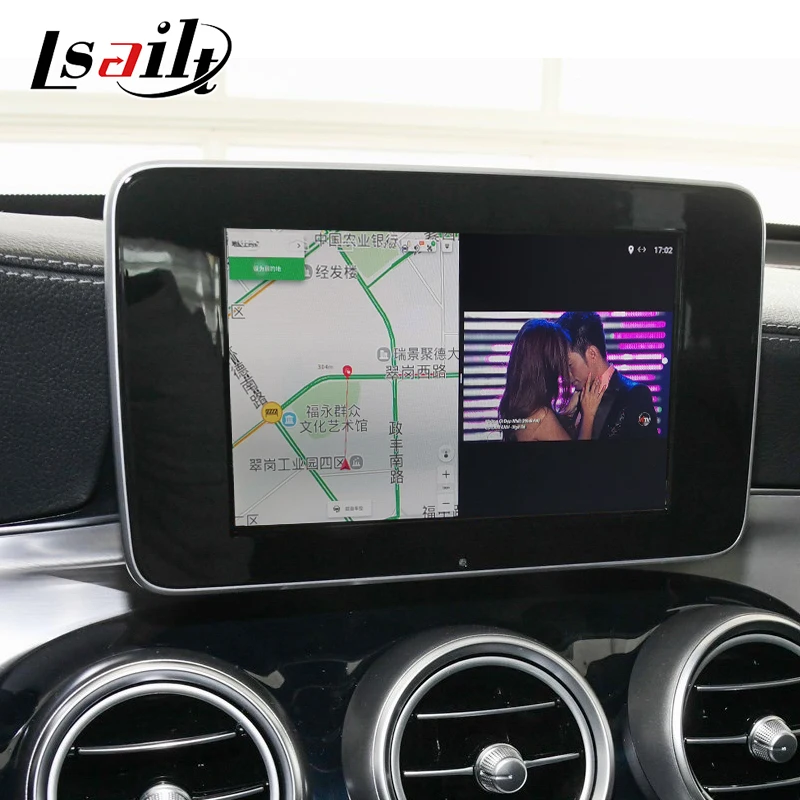 Видеоинтерфейс Lsailt CarPlay и Android для Mercedes Benz A class ntg5.0 5 4 с GPS навигацией Netflix YouTube GLA