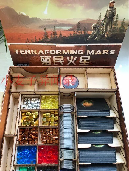 Деревянная коробка для хранения сломанных маркеров компактная карт настольные