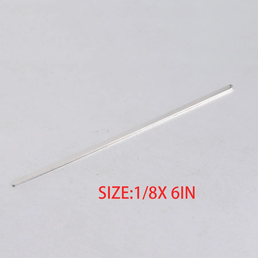 0.125inx6in steel Fnixtar DIY C Открытый Браслет-манжета материал зеркальная полировка нержавеющая сталь прямоугольная подвеска-заготовка 1/4*6 дюймов(6x152 мм) 10 шт./лот - Окраска металла: 0.125inx6in steel