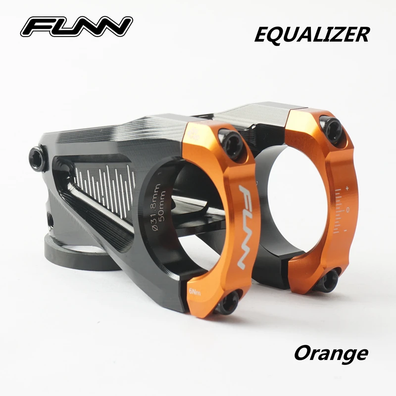 FUNN EQUALIZER MTB Mountain Bike Full CNC ENDURO AM XC -10 Degree 31.8MM 35MM Bar Clamp 50MM EXTEND 28.6MM Steer Bicycle Stem | Спорт и