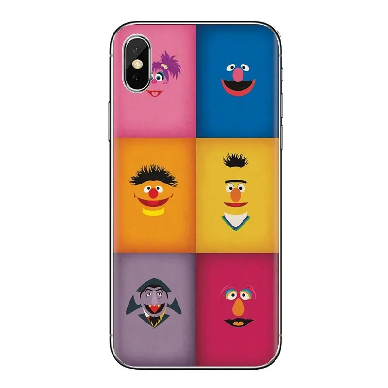 Transparent Soft Covers cute cartoon Sesame Street For LG Spirit Motorola Moto X4 E4 E5 G5 G5S G6 Z Z2 Z3 G2 G3 C Play Plus Mini |
