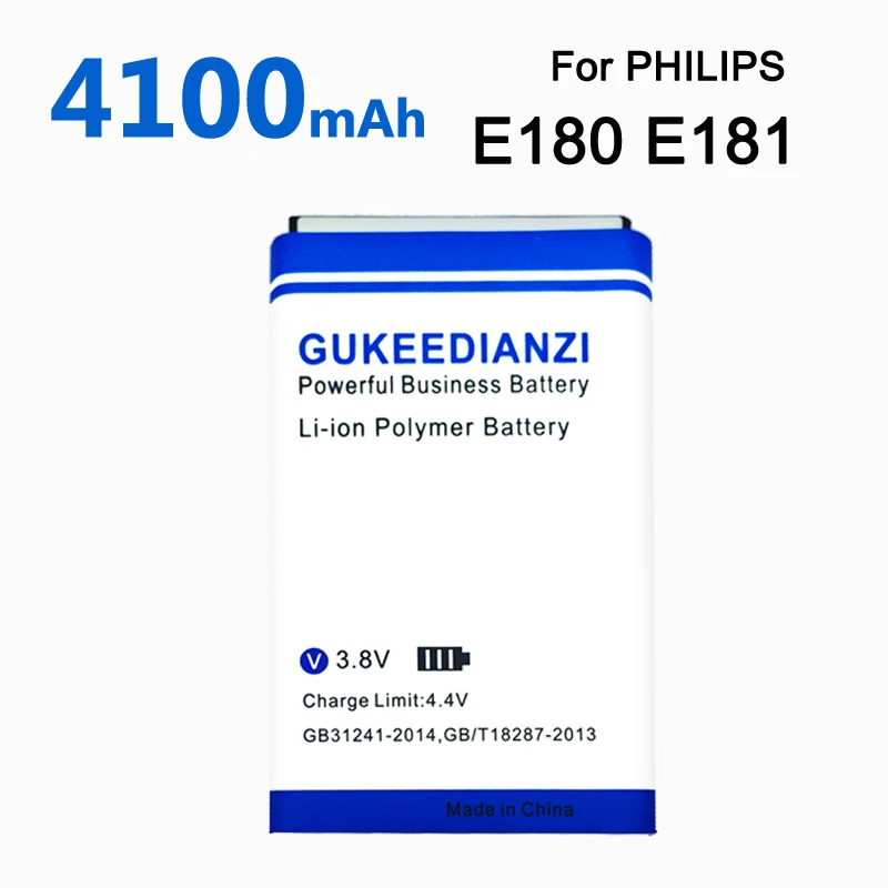 4100 мА/ч Батарея для Xenium E180 E181 E560 мобильного телефона AB3100AWMT PHILIPS CTE181 CTE180 CTE560