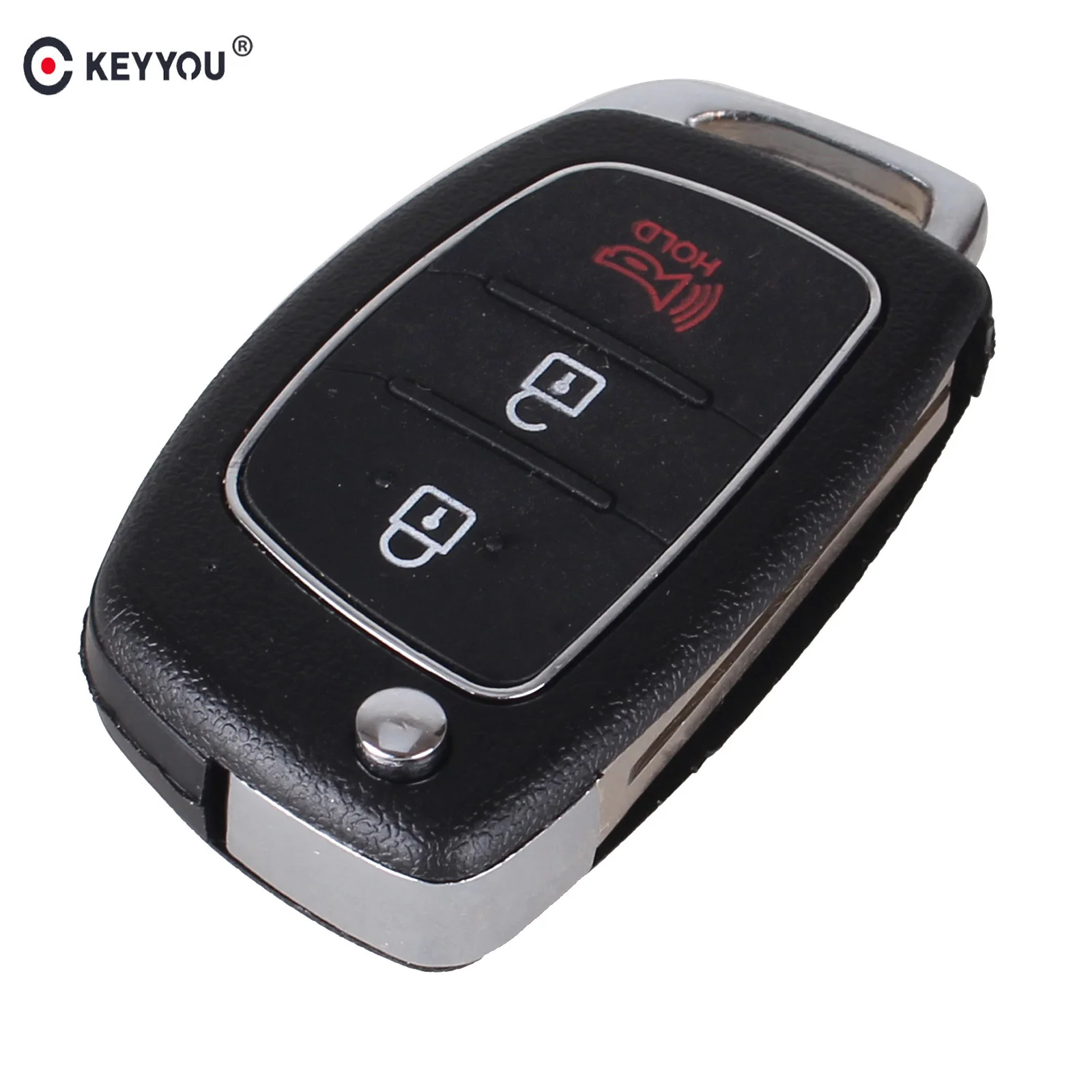 Раскладной раскладной чехол для ключей KEYYOU с 3 кнопками Hyundai SANTA FE IX35 IX45 Accent I40|for