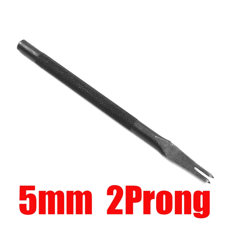 5mm Black 2 Prong 3, 4, 5 мм расстояние между кожаными дырочками DIY ручной перфорированный алмазный инструмент для шитья дырокол инструмент для перфорации кожи 1/2/4/6 - Цвет: 5mm Black 2 Prong