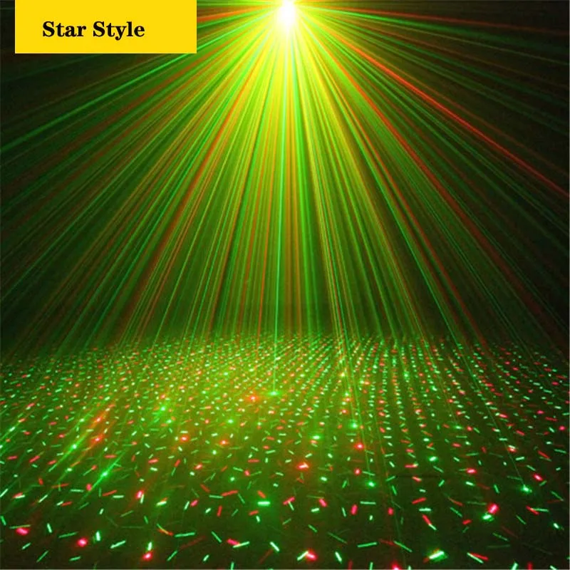 Mini Meteor Starry Sky Laser Projector Lights Strobe Rotate Love Xmas Patterns Holiday Disco Home DJ Party Show Stage Lighting